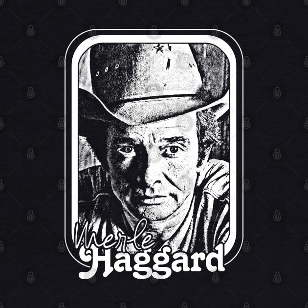 Merle Haggard // Retro Style Country Music Fan Gift by DankFutura